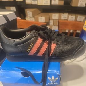 adidas Samoa Black and Red Sneakers